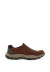 Skechers Respected Catel Slip-On Shoes, Dark Brown