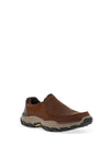 Skechers Respected Catel Slip-On Shoes, Dark Brown