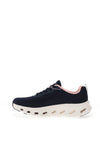 Skechers Womens GO WALK Glide-Step 2.0 Kristee Trainers, Navy & Pink