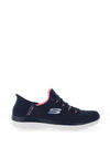 Skechers Womens Slip-ins Summits Trainers, Navy & Pink