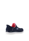 Skechers Womens Slip-ins Summits Trainers, Navy & Pink