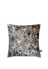 Scatter Box Gallium Velvet Animal Print Cushion 43x43cm, Black