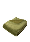 Malini Sherpa Fleece Cosy Throw 150 x 200cm, Olive