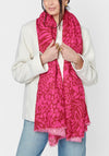 Katie Loxton Printed Animal Scarf, Red