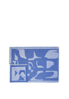Katie Loxton Abstract Shapes Printed Blanket Scarf, Blue