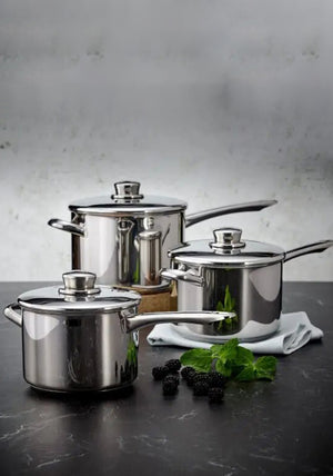 Stellar 8000 3 Piece Saucepan Set