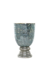 Fern Cottage Decorative Glass Candle Holder, Blue