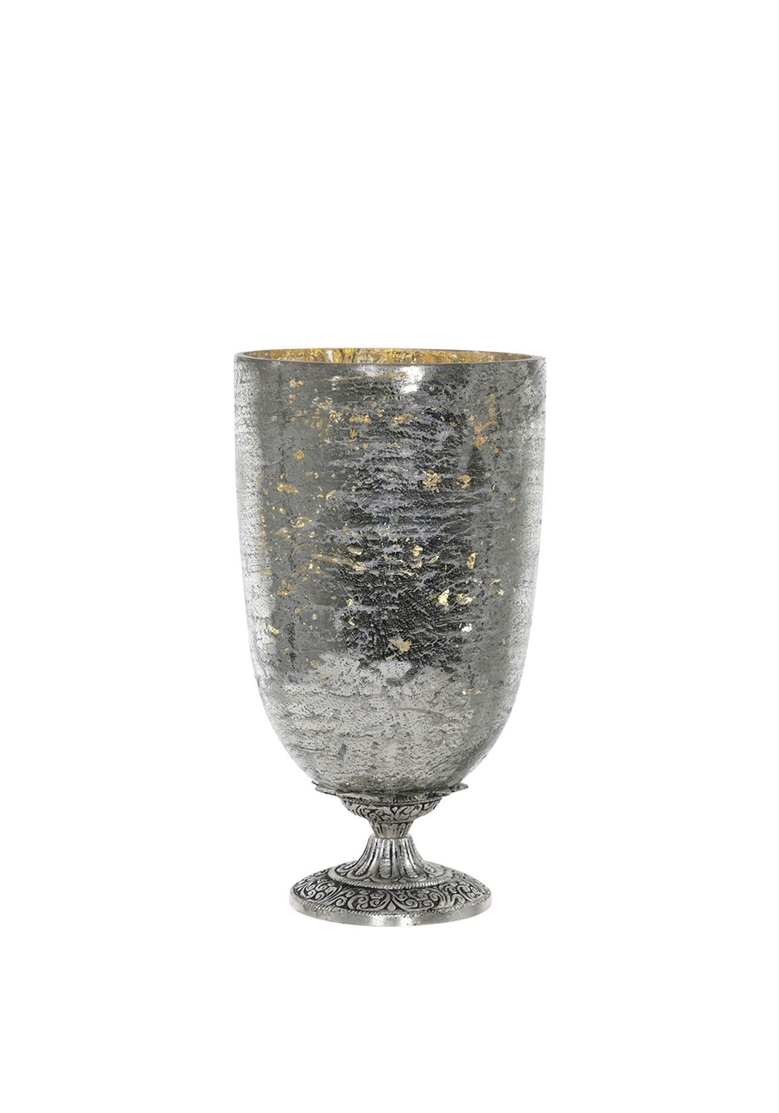 Fern Cottage Large Goblet Candle Holder, Silver