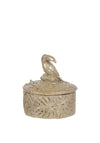 Fern Cottage Toucan Engraved Trinket Box, Gold