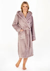 Slenderella Luxury Fleece Dressing Gown, Mink