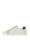 Sloane Bolt Leather Laced Trainers, White