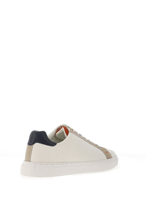 Sloane Bolt Leather Laced Trainers, White