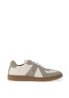 Sloane Otto Leather Panelled Trainers, Grey and White
