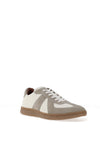 Sloane Otto Leather Panelled Trainers, Grey and White