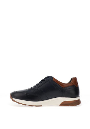 Sloane Max Leather Mix Trainers, Navy
