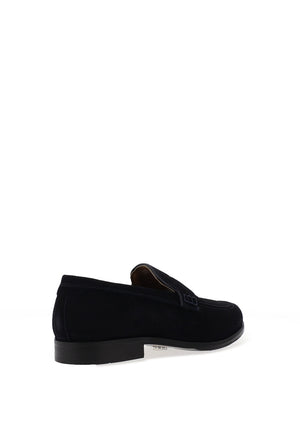 Sloane Suede Loafers, Dark Navy