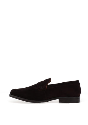Sloane Suede Loafers, Brown