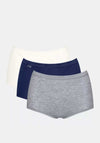 Sloggi Basic 3 Pack Maxi Briefs, Grey