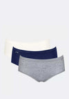 Sloggi Basic 3 Pack Midi Briefs, Grey