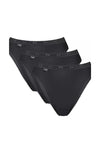 Sloggi Basic Tai Brief 3 Pack, Black