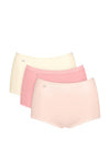 Sloggi Basic 3 Pack Maxi Brief, Pink Multi