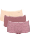 Sloggi Go Crush Short Brief 3 Pack, Pink