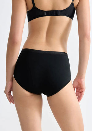 Sloggi Basic+ Midi 3 Pack Briefs, Black