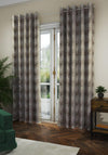 SLX Reflection Lined Eyelet 90x90” Curtains, Grey