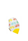 Smiley Eileeys Bicycle Teething Bib, White Multi