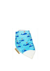 Smiley Eileeys Whale Teething Bib, Blue Multi