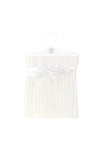 Snuggle Baby Christening Bubble Fleece Blanket, White