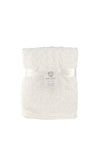 Snuggle Baby Swirl Fleece Blanket, White