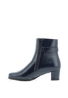 Softmode Kelly Patent Dual Zip Heeled Boots, Navy