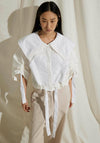 SOHO-t Egle Contrast Collar Jacket, White