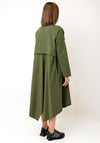 SOHO-T Vera Contrast Asymmetric Midi Dress, Green