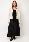 Soho-T Talia A-Line Maxi Skirt, Black