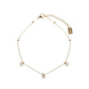 M Collection Dainty Chain Anklet, Gold