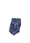Soprano Gothic Floral Tie & Pocket Square, Navy
