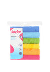 The Home Studio Pack of 6 Microfibre Cloths, Multi Coloured