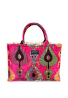 Sorena Francois Velvet Tote Bag, Pink