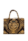 Sorena Xrysalida Velvet Medium Tote Bag, Gold