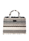 Sorena Kimolos Aztec Velvet Tote Bag, Neutral