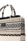 Sorena Kimolos Aztec Velvet Tote Bag, Neutral