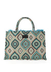 Sorena Ageri Diamond Tote Bag, Blue Multi