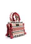 Sorena Bohina Emily Aztec Print Mini Tote Bag, Wine