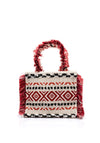Sorena Bohina Emily Aztec Print Mini Tote Bag, Wine