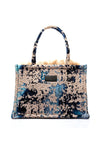 Sorena Thalassini Marble Medium Tote Bag, Royal Blue