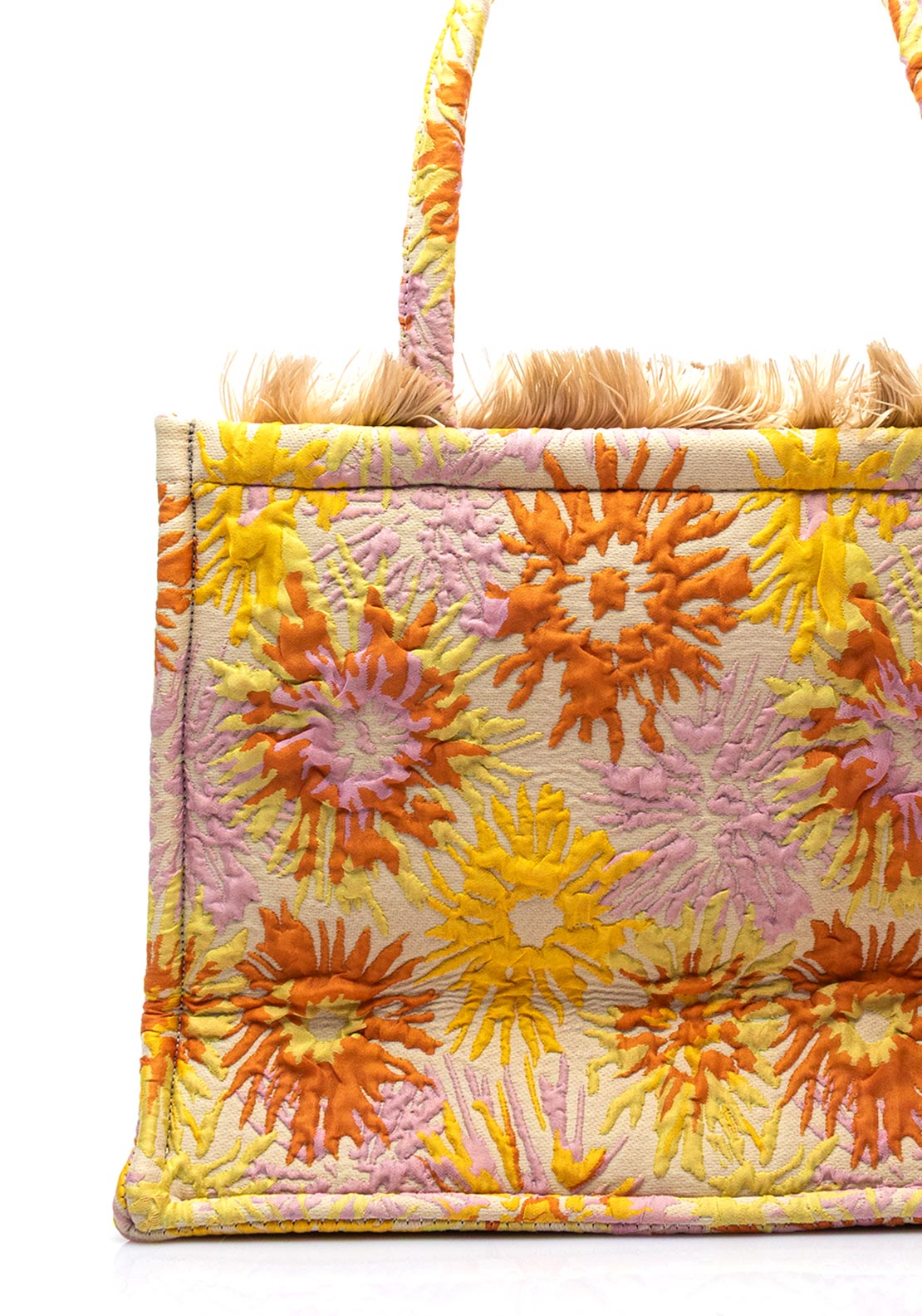 Sorena Xrysanthi Sun Print Medium Tote Bag, Yellow Multi