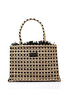Sorena Panarea Spot Medium Tote Bag, Black & Beige