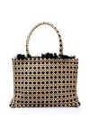 Sorena Panarea Spot Medium Tote Bag, Black & Beige